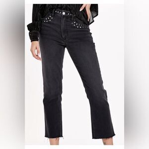 DEAR JOHN FRANKIE HIGH RISE‎ STRAIGHT LEG JEAN black size 30 nwt